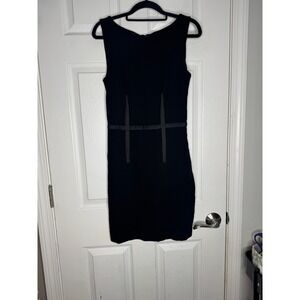 Three Dots USA Made Black Pencil‎ Dress Size Small Minimalist